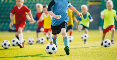 football-soccer-training-kids-young-boys-improving-skills-children-session-running-kicking-balls-117708686